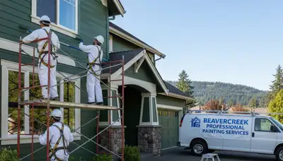 Exterior house painting in Portland, OR by a professional painting contractor