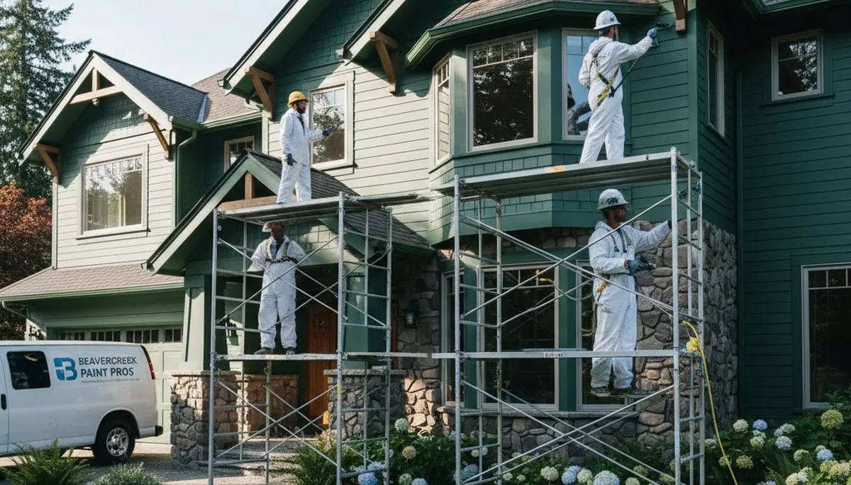 Exterior painting crew serving Portland, OR with professional house painting services