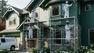 Exterior painting crew serving Portland, OR with professional house painting services