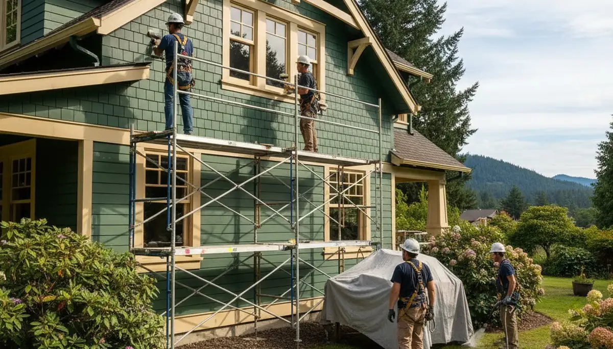 Exterior painting crew serving Portland, OR for professional home and business painting services