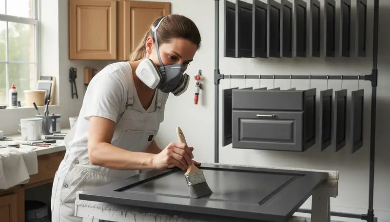 Portland, OR cabinet painting by Portland Paint Pros with moisture-resistant finish for kitchens and bathrooms