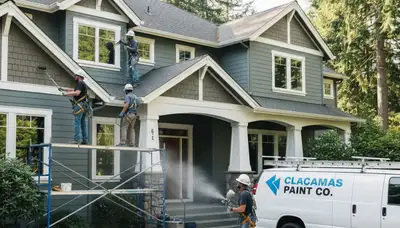 Exterior painting contractor in Portland, OR providing professional house painting services