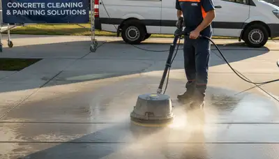 Portland, OR concrete pressure cleaning for driveways and patios by Portland Paint Pros
