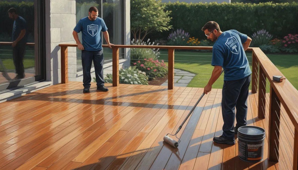 Deck sealing service in Portland, OR to protect wood decks from rain and moisture