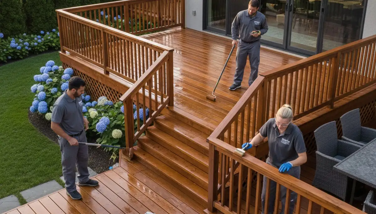 Deck staining services in Portland, OR for durable wood protection against moisture and sun