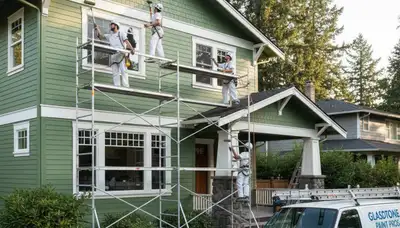 Exterior painting crew serving Portland, OR for residential and commercial home painting services