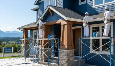Exterior painting crew serving Portland, OR, for professional residential and commercial painting services