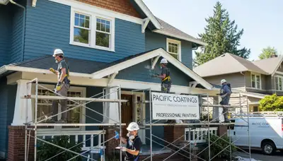 Exterior painting crew serving Portland, OR for residential and commercial properties