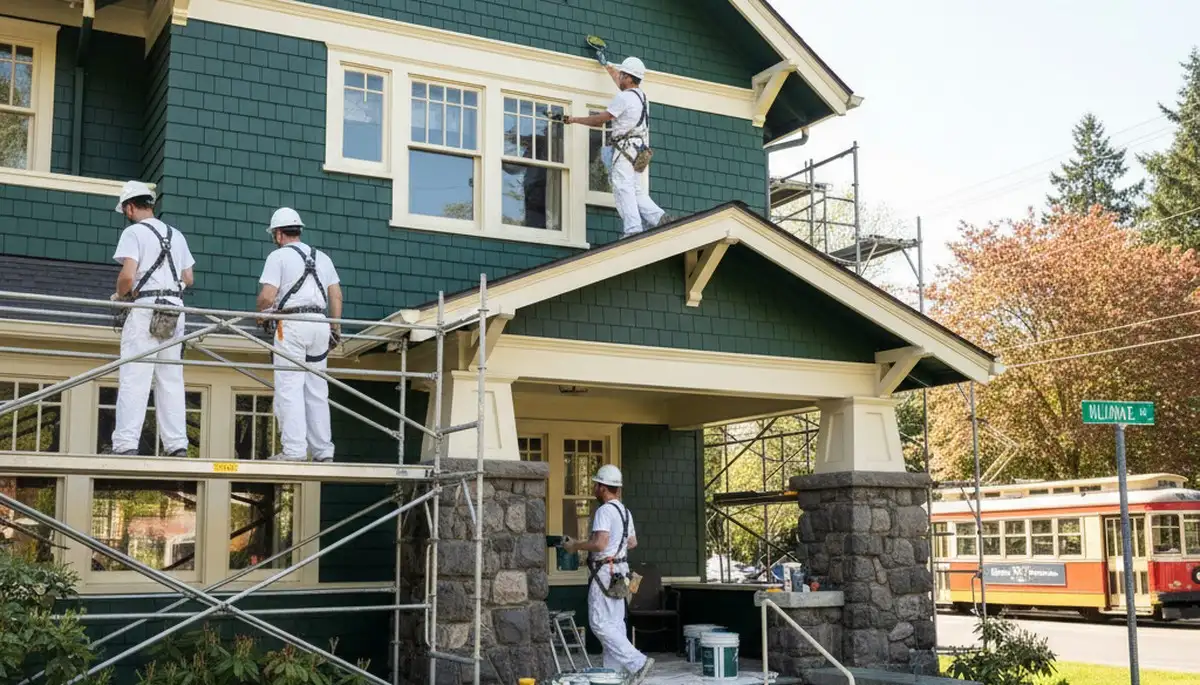 Exterior painting service in Portland, OR for residential and commercial buildings
