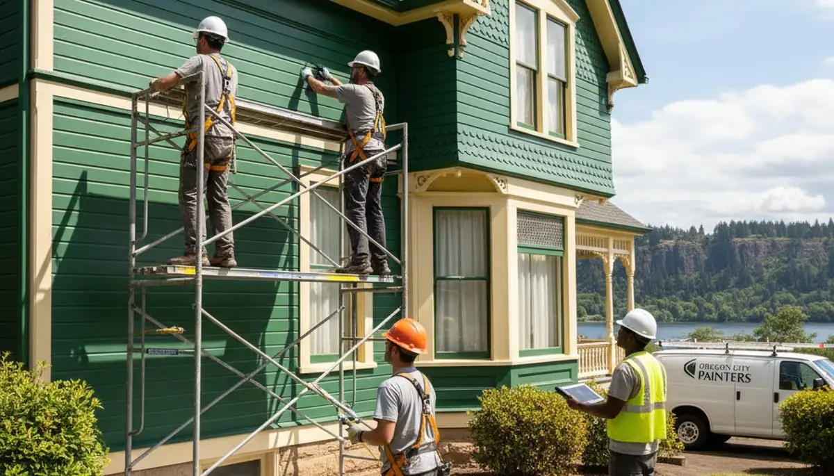 Exterior painting crew serving Portland, OR with professional residential painting services