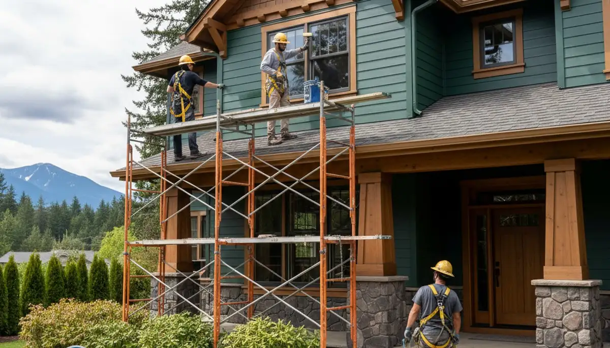 Exterior painting contractor in Portland, OR serving homes with professional house painting services