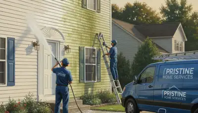 Vinyl siding pressure cleaning in Portland, OR to remove moss and restore curb appeal